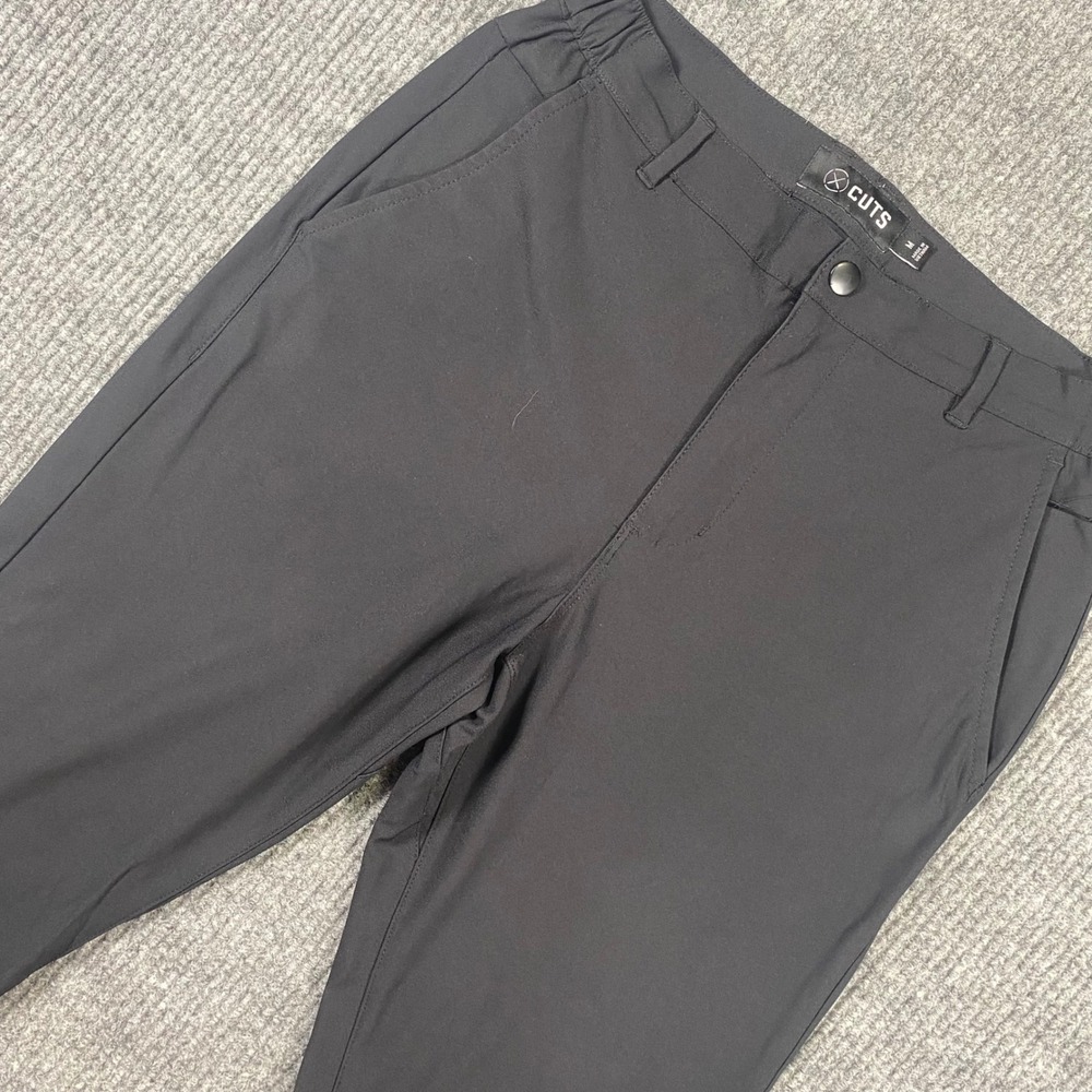 Cuts AO Jogger Mens Medium Black Technical Stretch Pants Casual Trousers